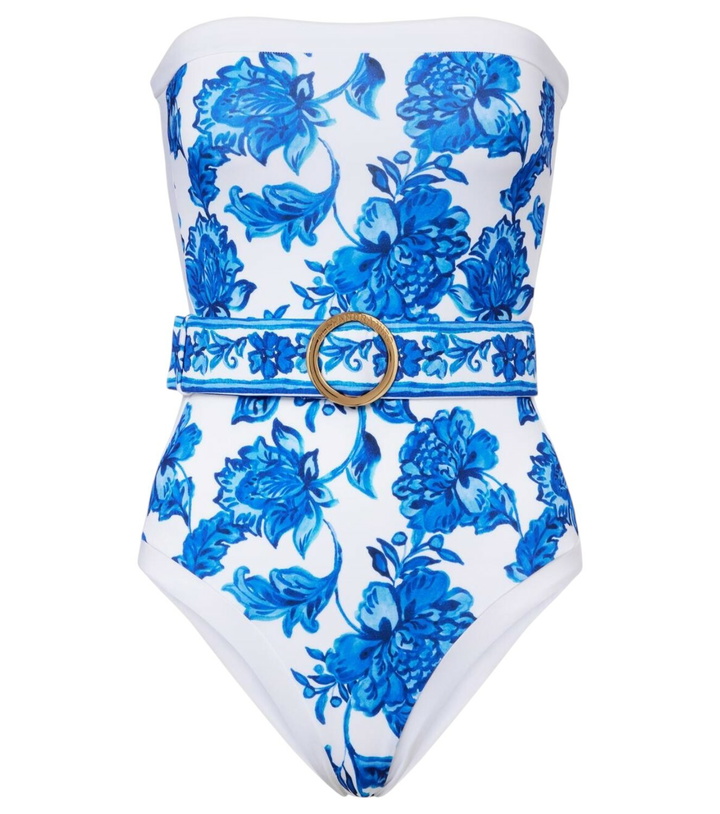 Photo: Alexandra Miro Whitney belted printed swimsuit