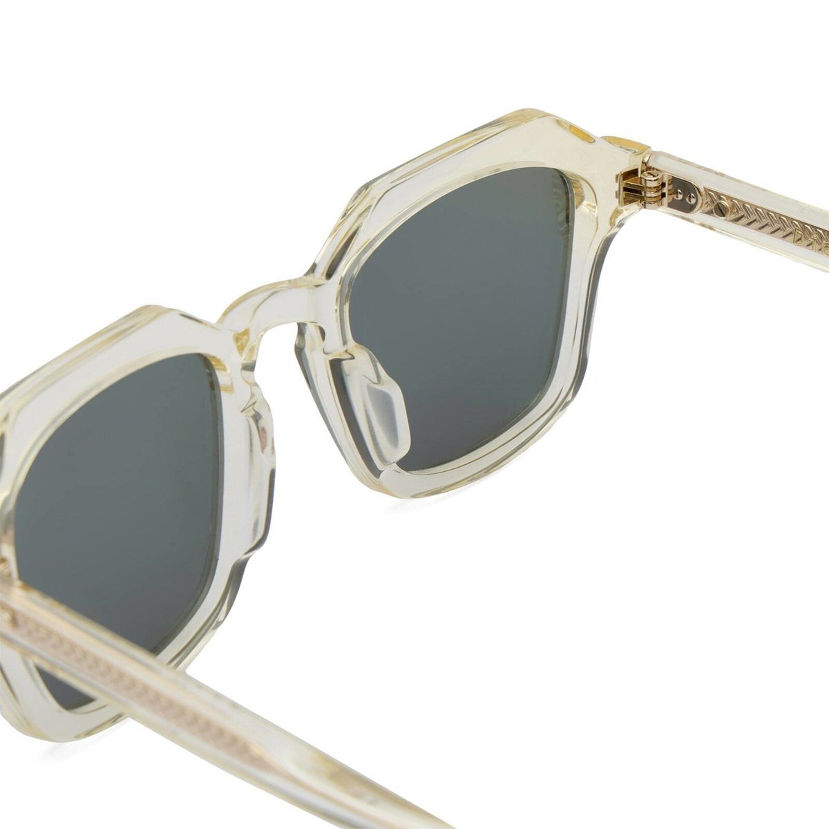 Oscar Deen Diego Sunglasses in Champagne/Green 