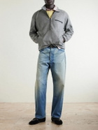 Auralee - Silk-Fleece Half-Zip Sweatshirt - Gray