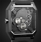 BELL & ROSS - BR 01 Cyber Skull Limited Edition Hand-Wound 46.5mm Ceramic and Rubber Watch, Ref. No. BR01-CSK-CE/SRB - Black