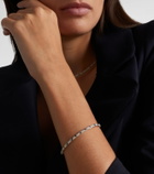 Yvonne Léon Jonc Zèbre 9kt white gold bracelet with diamonds