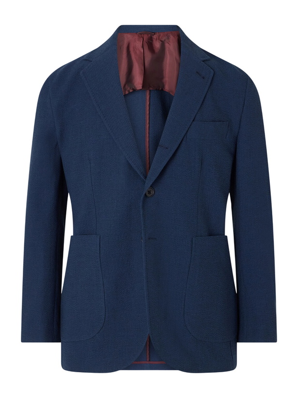 Photo: Rubinacci - Wool-Blend Single-Breasted Jacket - Blue