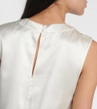 Nili Lotan Davy silk satin top