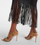 Gianvito Rossi Metallic leather pumps
