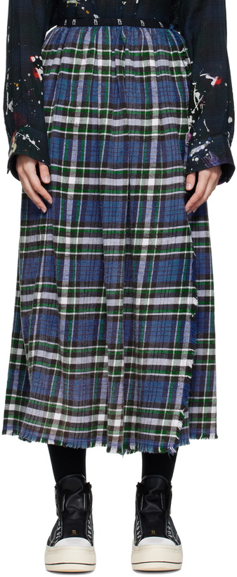 Photo: R13 Blue Kilt Midi Skirt