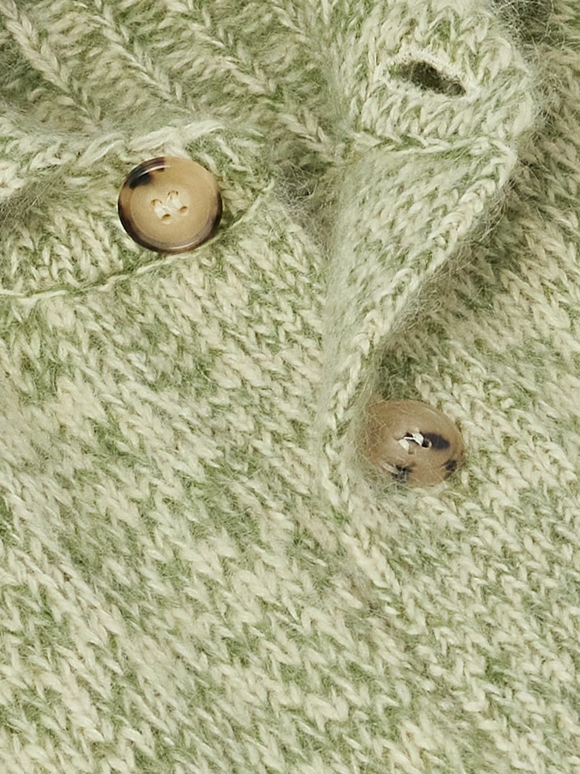 Federico Curradi - Ribbed Wool-Blend Polo Sweater - Green