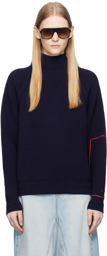 Photo: Victoria Beckham Navy Oversized Sweater