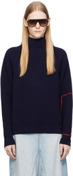 Victoria Beckham Navy Oversized Sweater