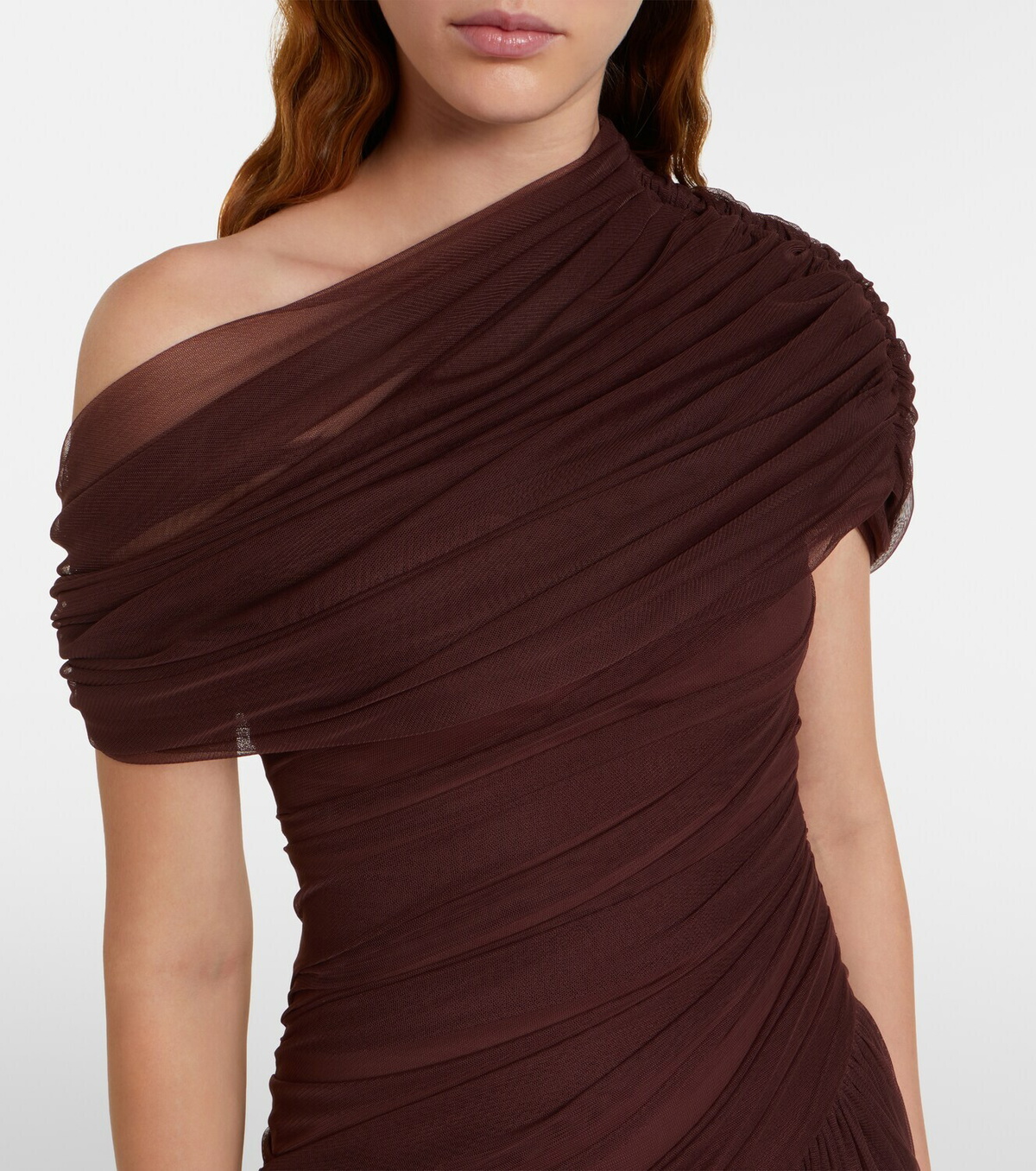 De La Vali Himala gathered tulle gown