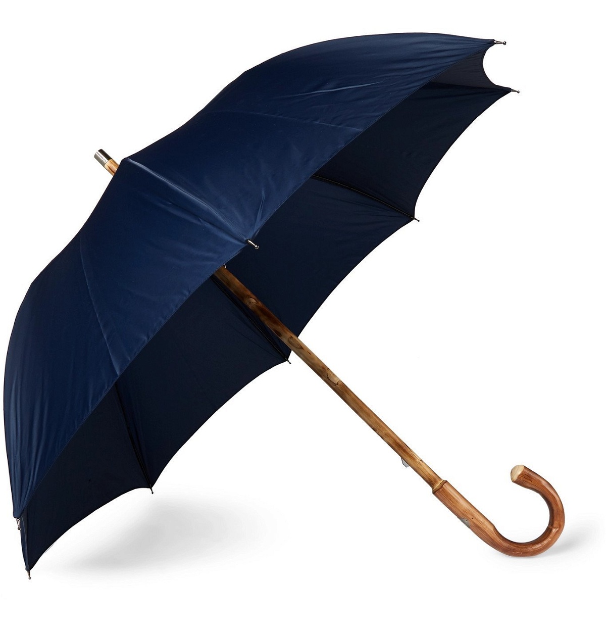 Photo: Francesco Maglia - Lord Chestnut Wood-Handle Umbrella - Blue