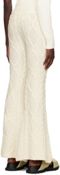 determ; Off-White Flared Lounge Pants