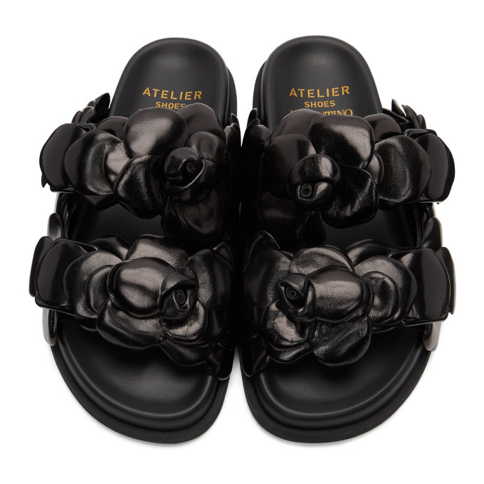 靴 VALENTINO GARAVANI ATELIER03 Valentino Garavani Atelier 03 Rose Edition Leather Sneakers