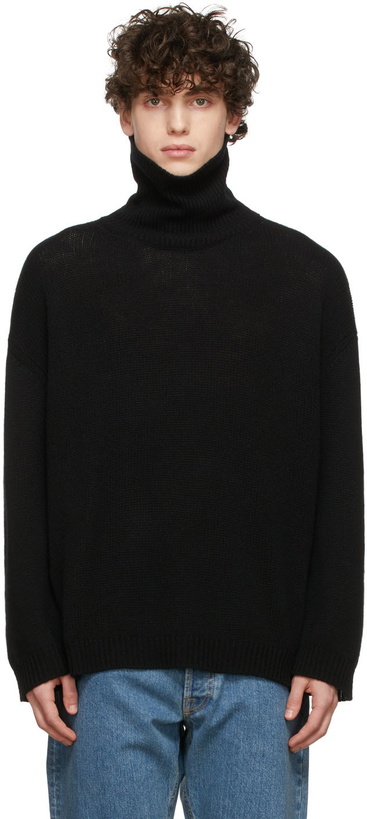 Photo: Valentino Black Cashmere Turtleneck