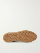 Zegna - 232 Leather-Trimmed Suede Sneakers - Brown