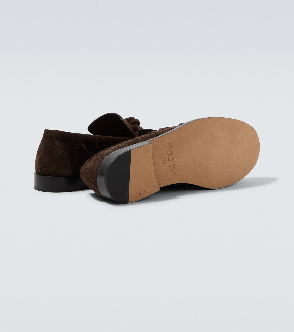 Bottega Veneta Astaire Knot suede loafers