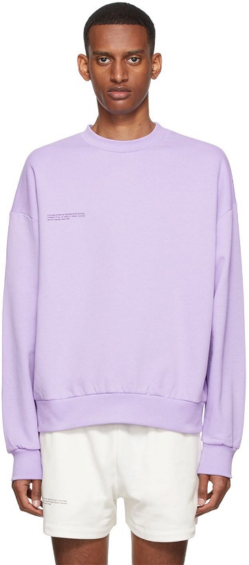 Photo: PANGAIA Purple 365 Sweatshirt