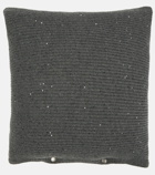 Brunello Cucinelli - Sequined cashmere and silk cushion