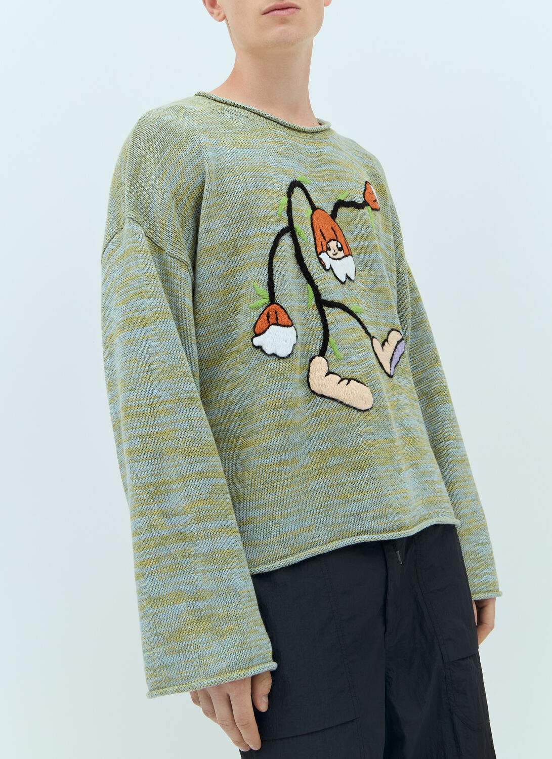 Brain Dead Carignan Marled Knit Sweater