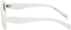 Prada Eyewear White Rectangular Sunglasses