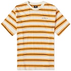 Edwin Men's Quarter Stripe T-Shirt in Orange