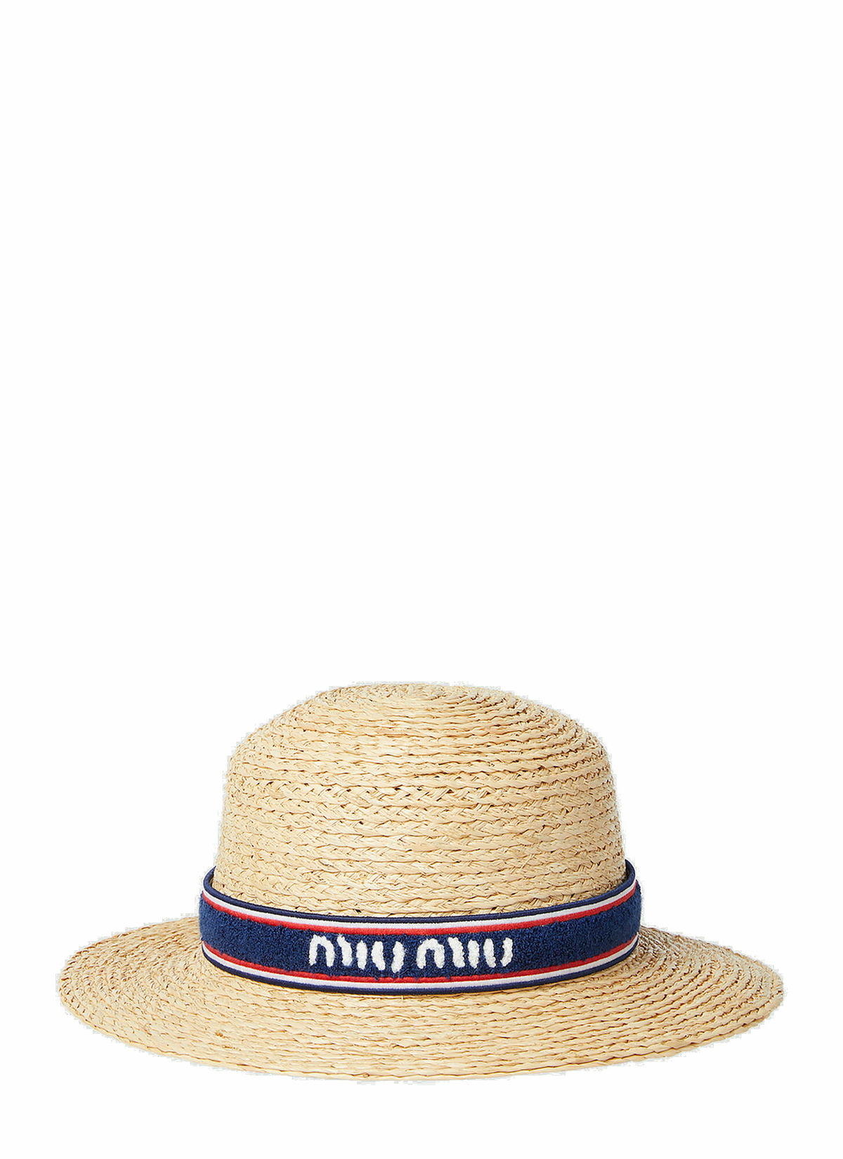 Miu Miu Straw Hat With Logo