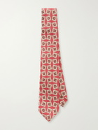 Drake's - 7cm Jumbled Medallion Printed Silk-Habotai Tie