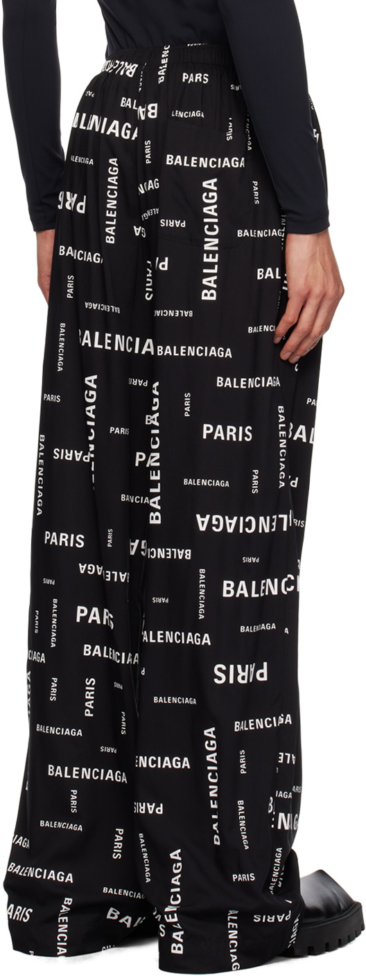 Balenciaga Black Scribble Pyjama Pants Balenciaga