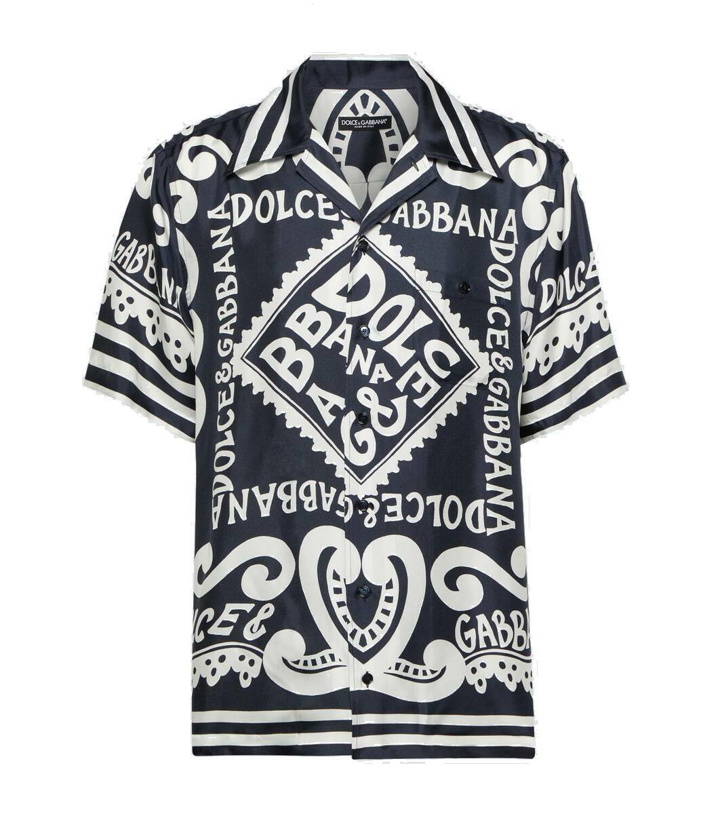 Photo: Dolce&Gabbana Marina silk twill shirt