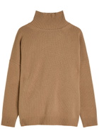 Weekend Max Mara Borgia Turtle-neck Wool Jumper Camel