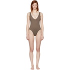 Her Line Brown Ester One-Piece Swimsuit