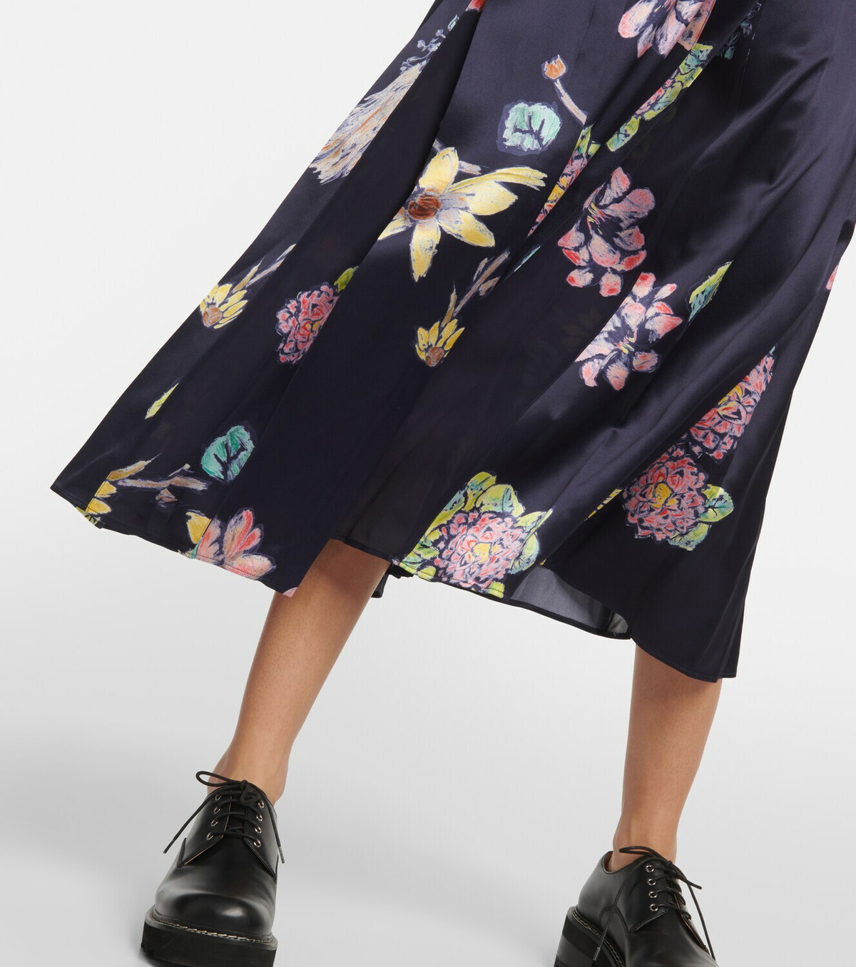 Gabriela Hearst Jane floral silk midi dress