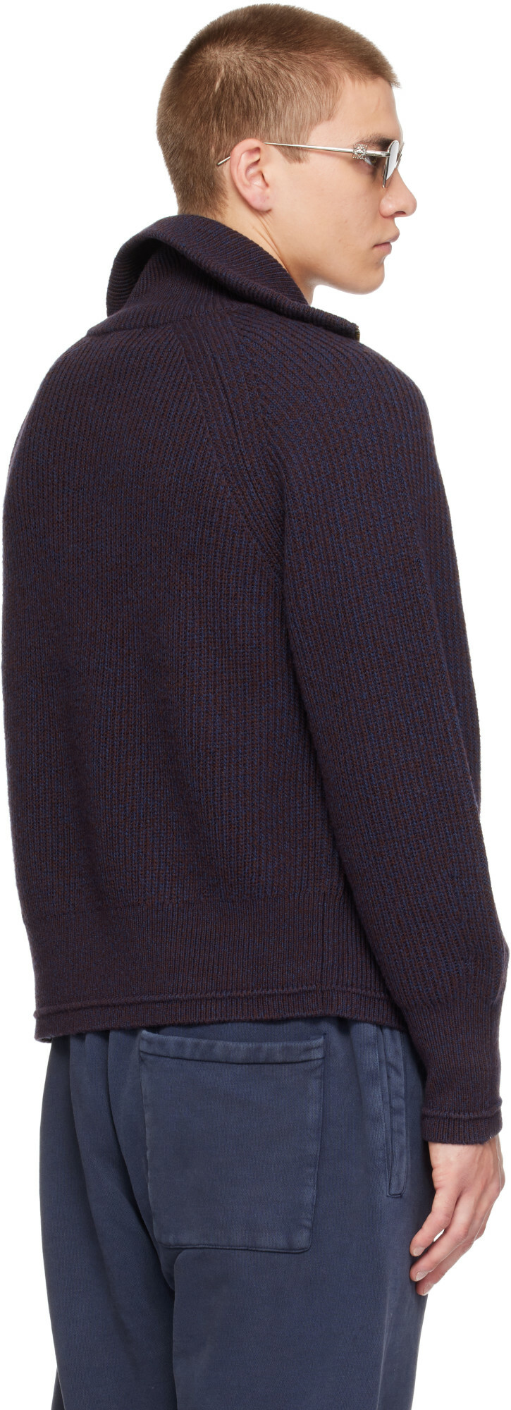 Entire Studios Purple Blimp Full Zip Sweater