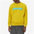 Fucking Awesome Men's Outline Logo Crew Sweat in Antique Moss