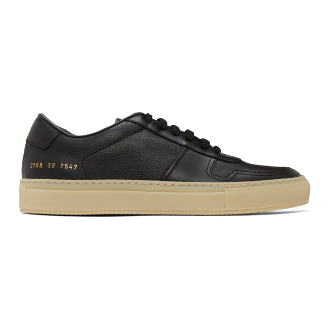 Photo: Common Projects Black and Beige BBall Sneakers