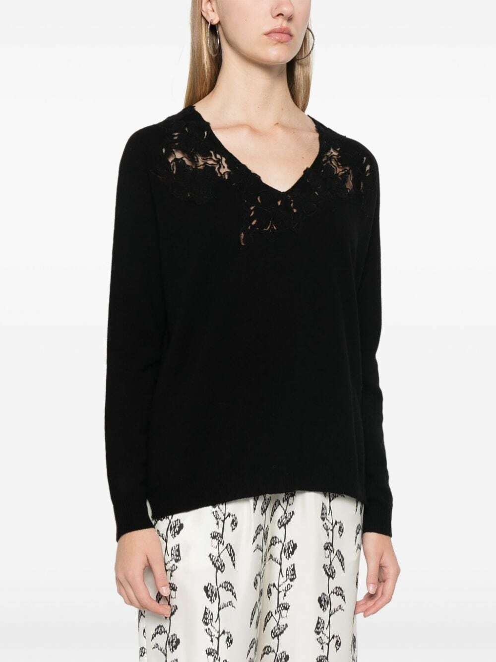 ERMANNO - Wool V-necked Sweater