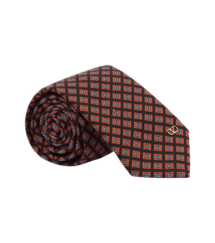 Photo: Valentino Garavani VLogo silk jacquard tie
