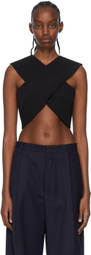 Rosetta Getty Black Polyester Tank Top