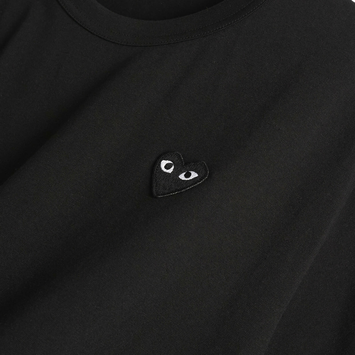 Comme des Garçons Play Heart Emblem T-Shirt in Black