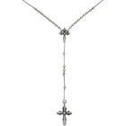 Emanuele Bicocchi Silver Rosary Chain Necklace