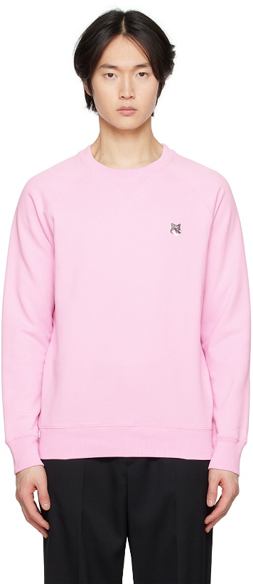 Photo: Maison Kitsuné Pink Fox Head Sweatshirt