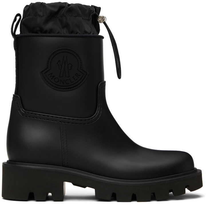 Photo: Moncler Black Kickstream Rain Boots