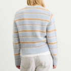DUNST Women's Fuzzy Knit Jumper in Soft Blue/Brown