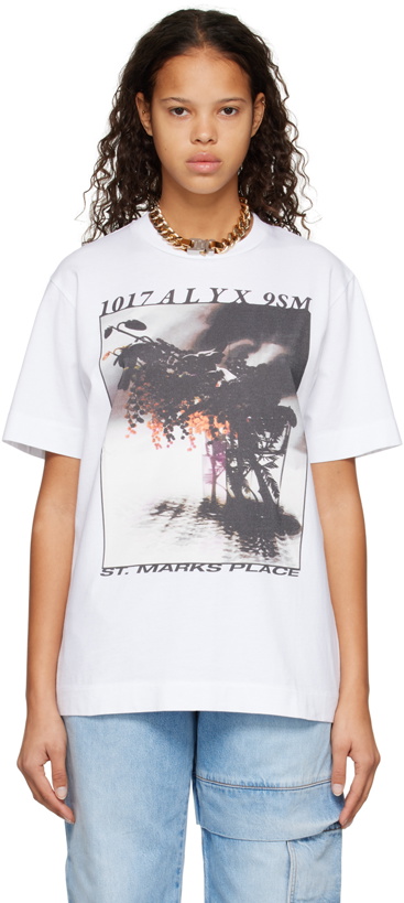 Photo: 1017 ALYX 9SM White Icon Flower T-Shirt