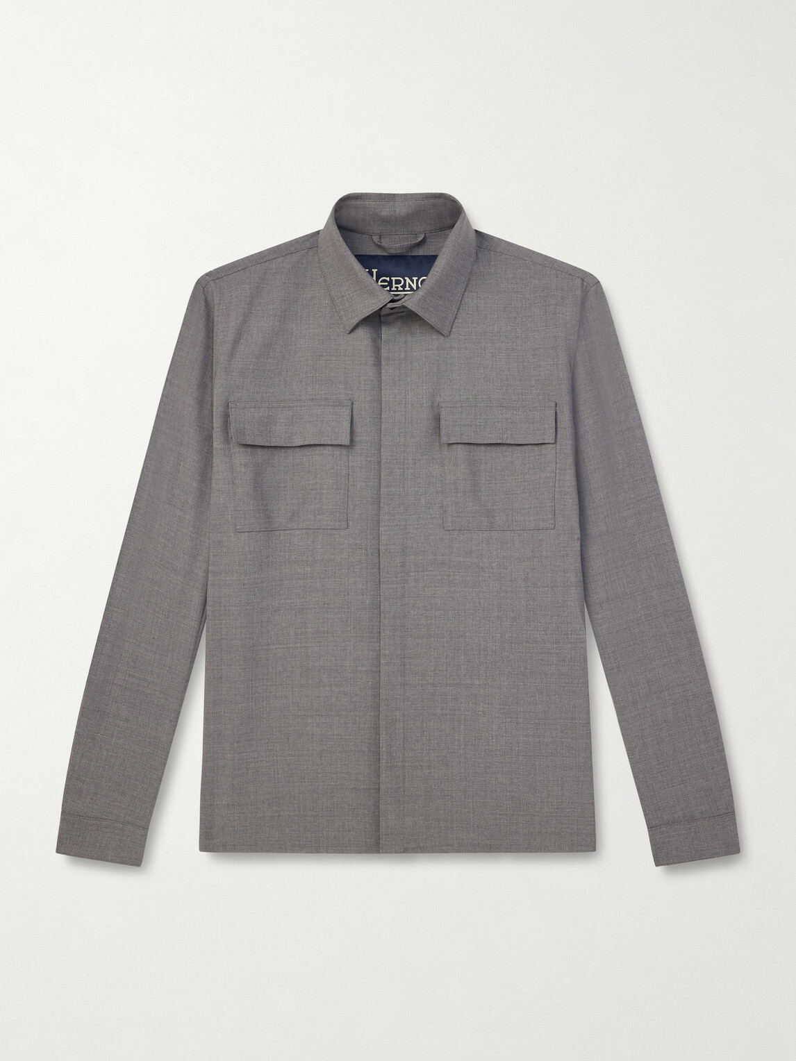 Herno - Wool-Blend Overshirt - Gray