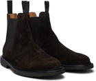 Common Projects Brown Waxed Suede Chelsea Boots
