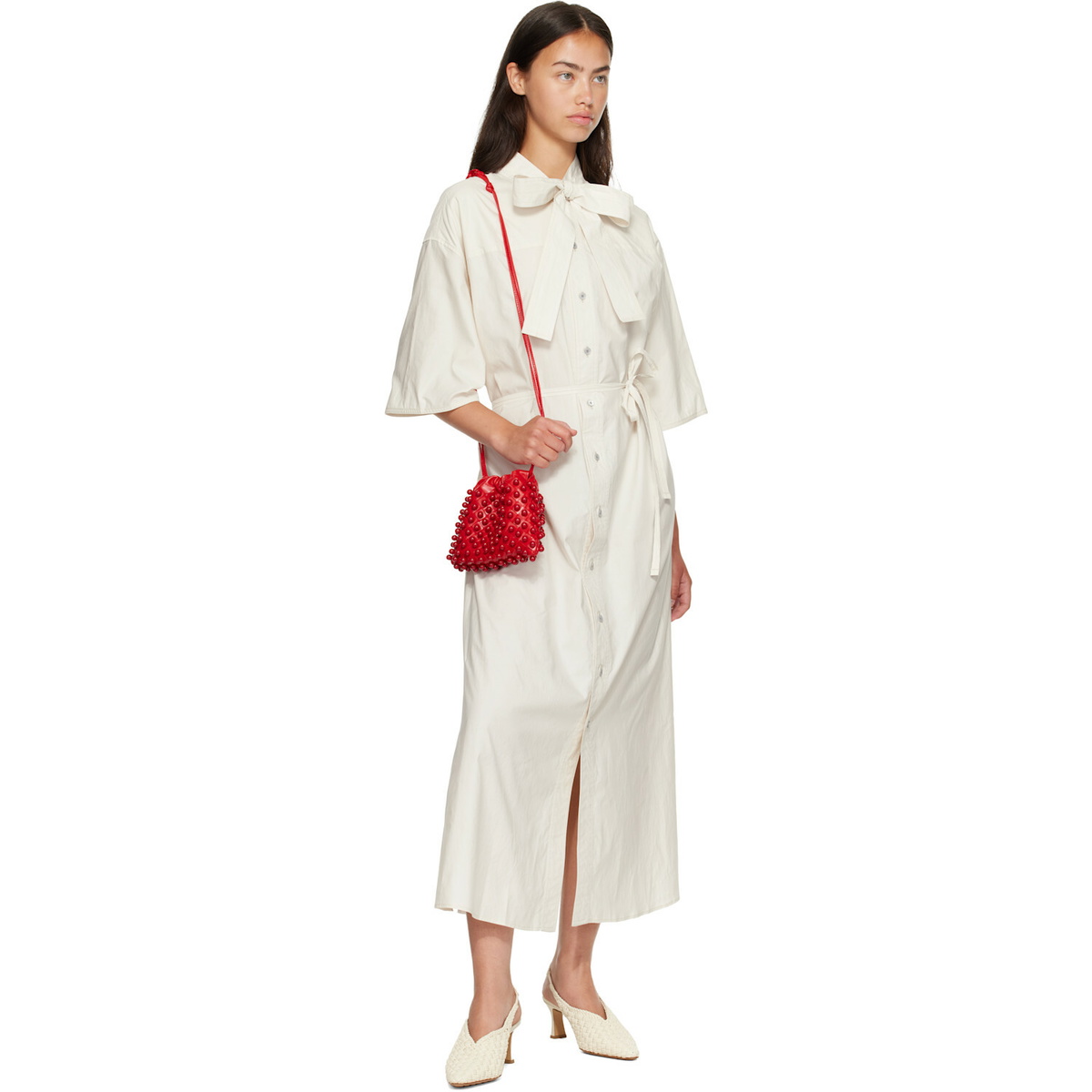 Bottega Veneta Red Beaded Small Dustbag