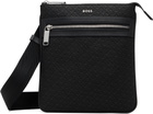 BOSS Black Bonded Leather Pouch