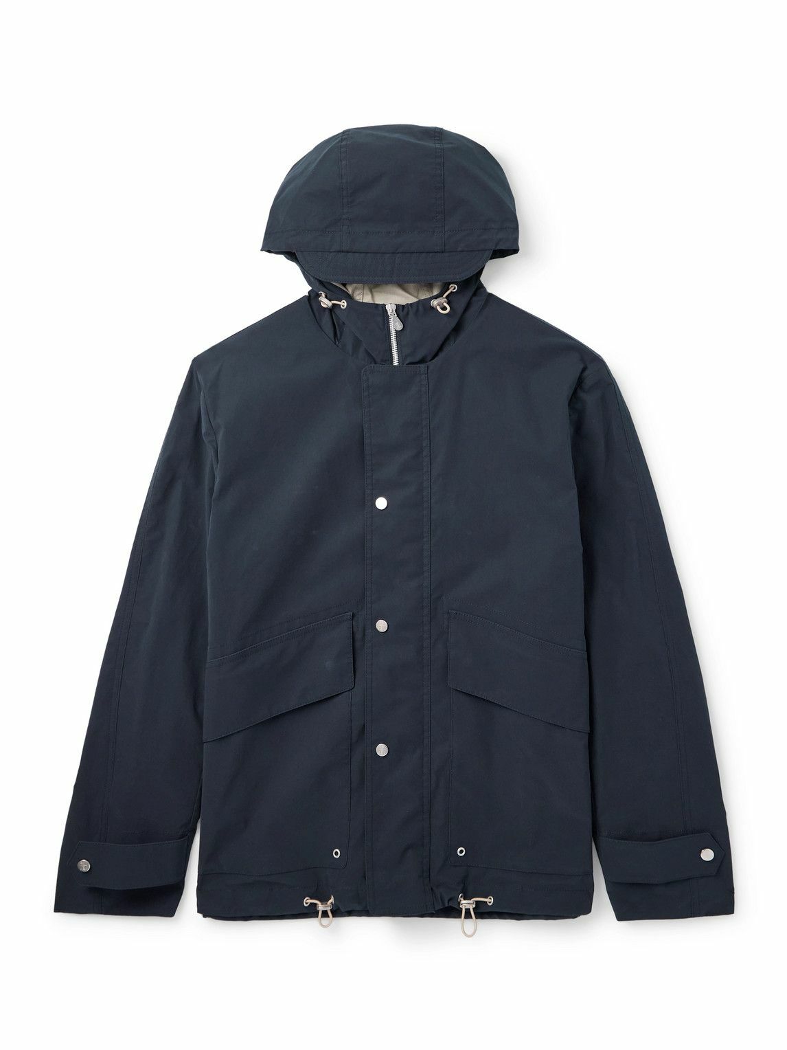 Brunello Cucinelli - Cotton-Shell Hooded Jacket - Blue