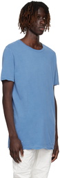 Ksubi Blue Distressed T-Shirt