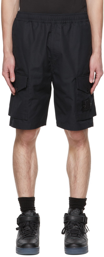 Photo: Stone Island Black Ghost Ventile Cargo Shorts